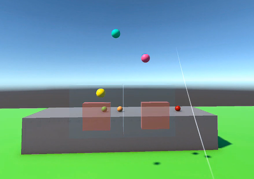 Premier prototype de lancer de balles sous Unity.